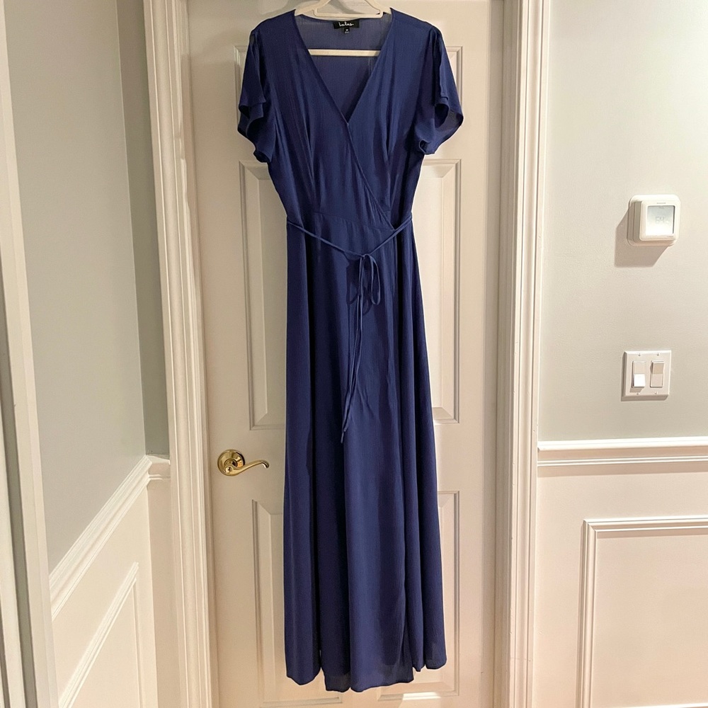 Lulus Heart of Marigold Wrap Maxi Dress